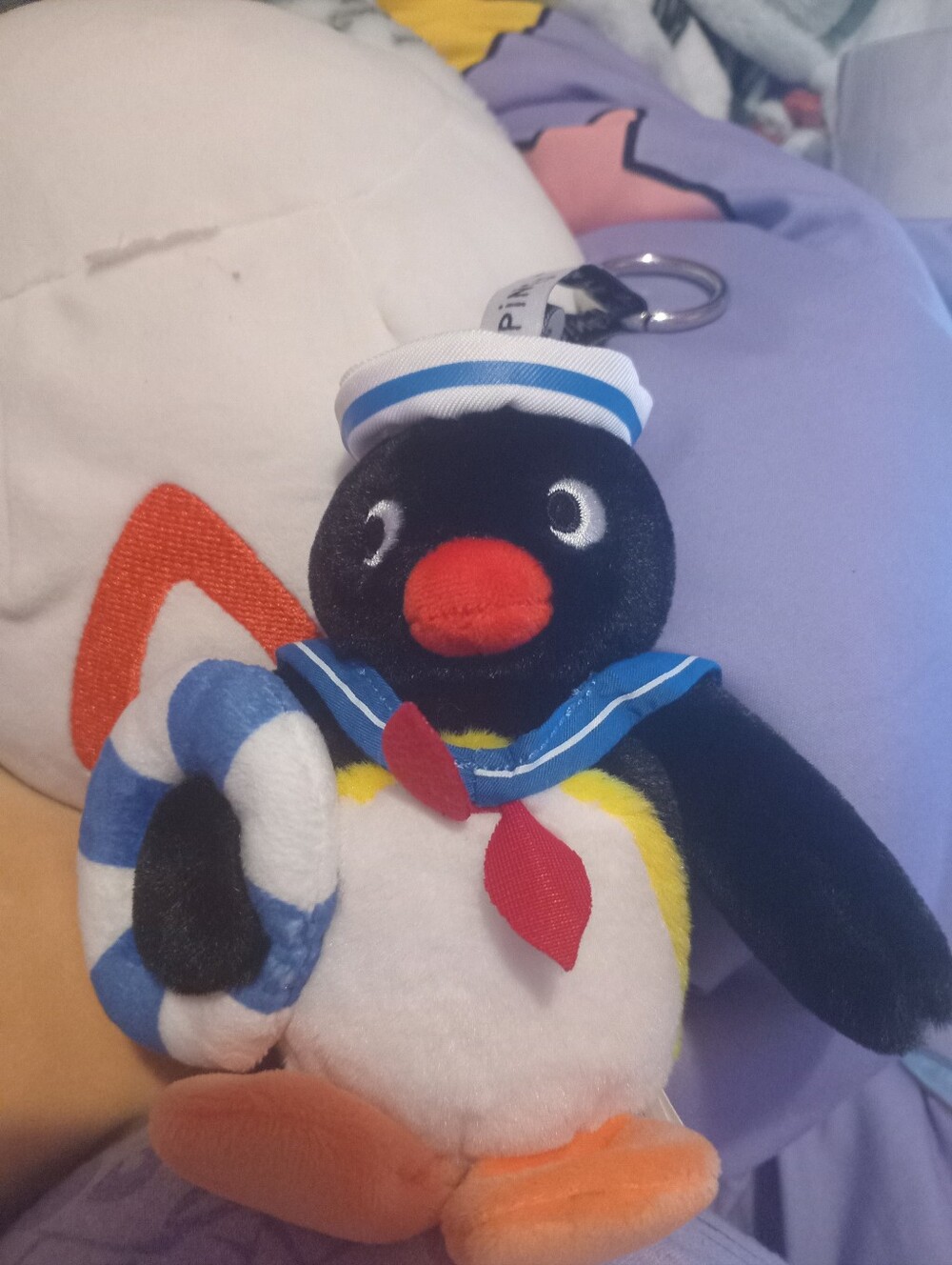 Pingu Plush Sailor Keychain